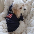 The Hero Pup Hoodie in Navy