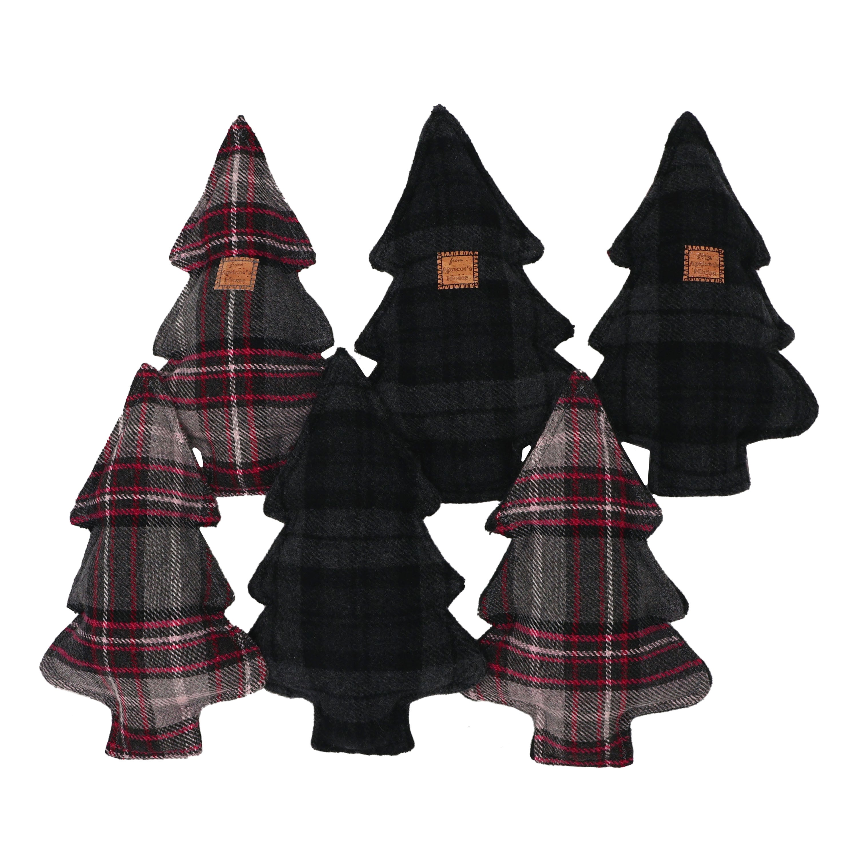 The Christmas Tree Dog Toy in Plaid