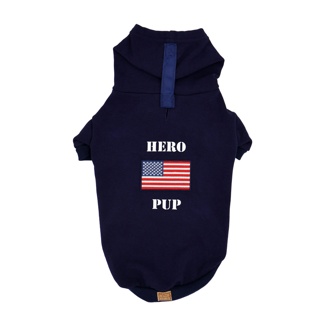 The Hero Pup Hoodie in Navy
