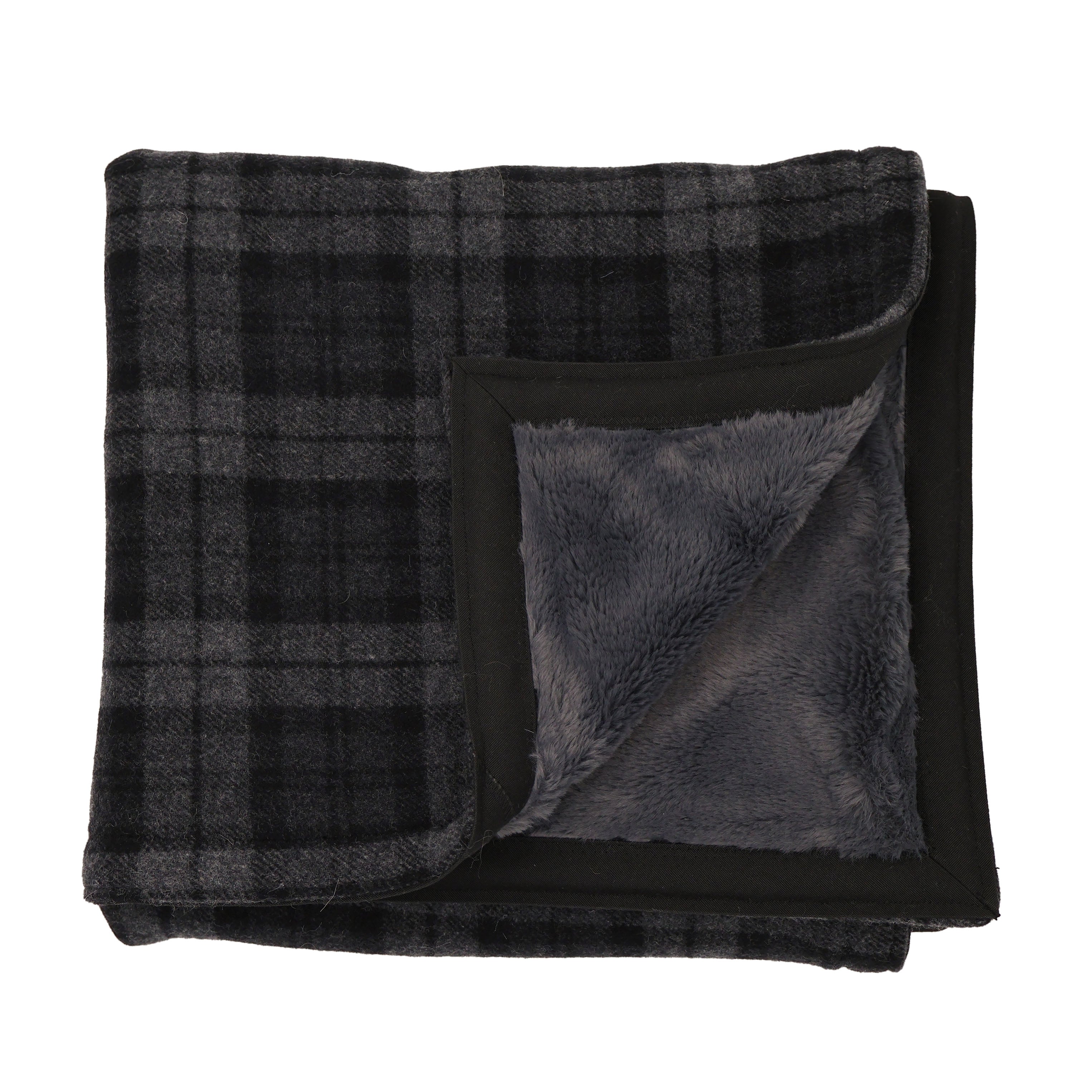 The Chalet Dog Blanket in Washable Wool Plaid