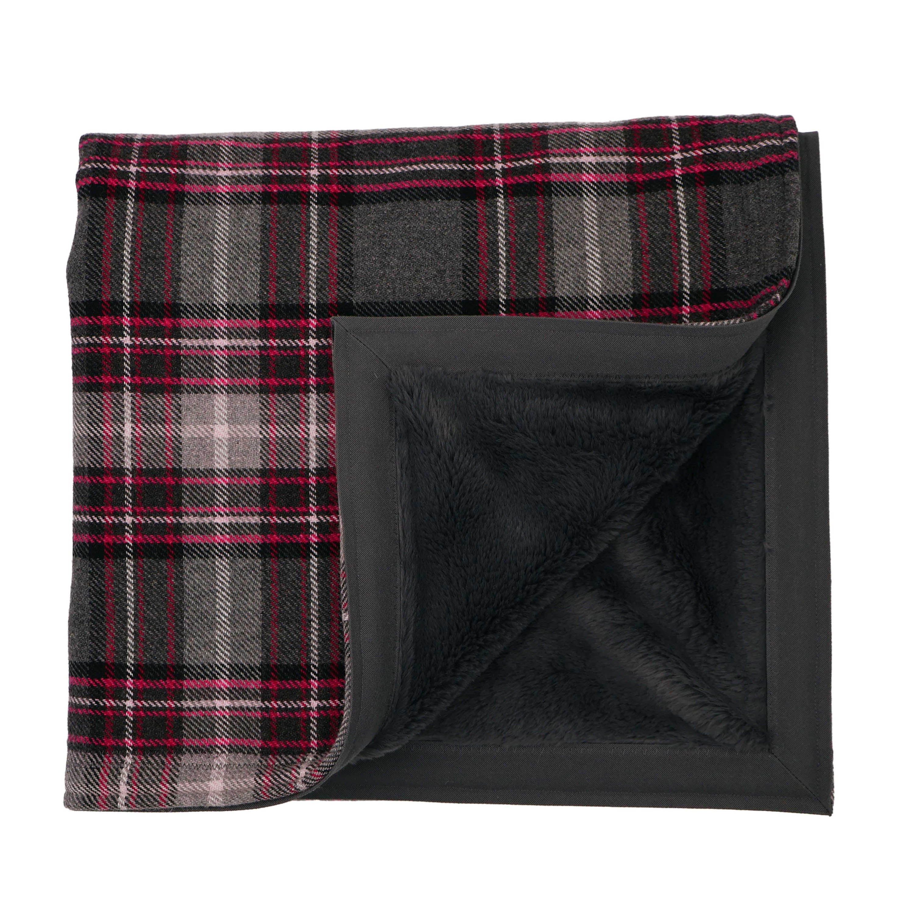 The Chalet Dog Blanket in Washable Wool Plaid